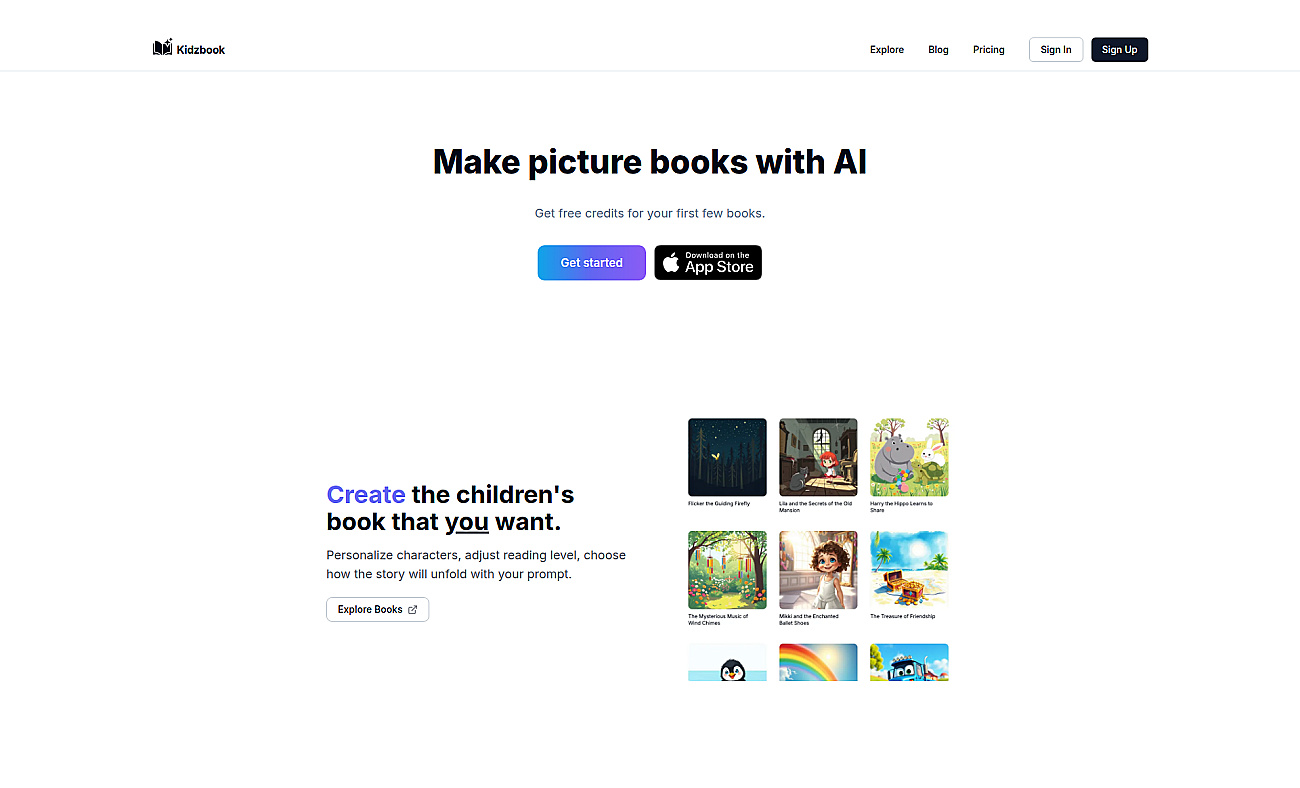 Kidzbook screenshot