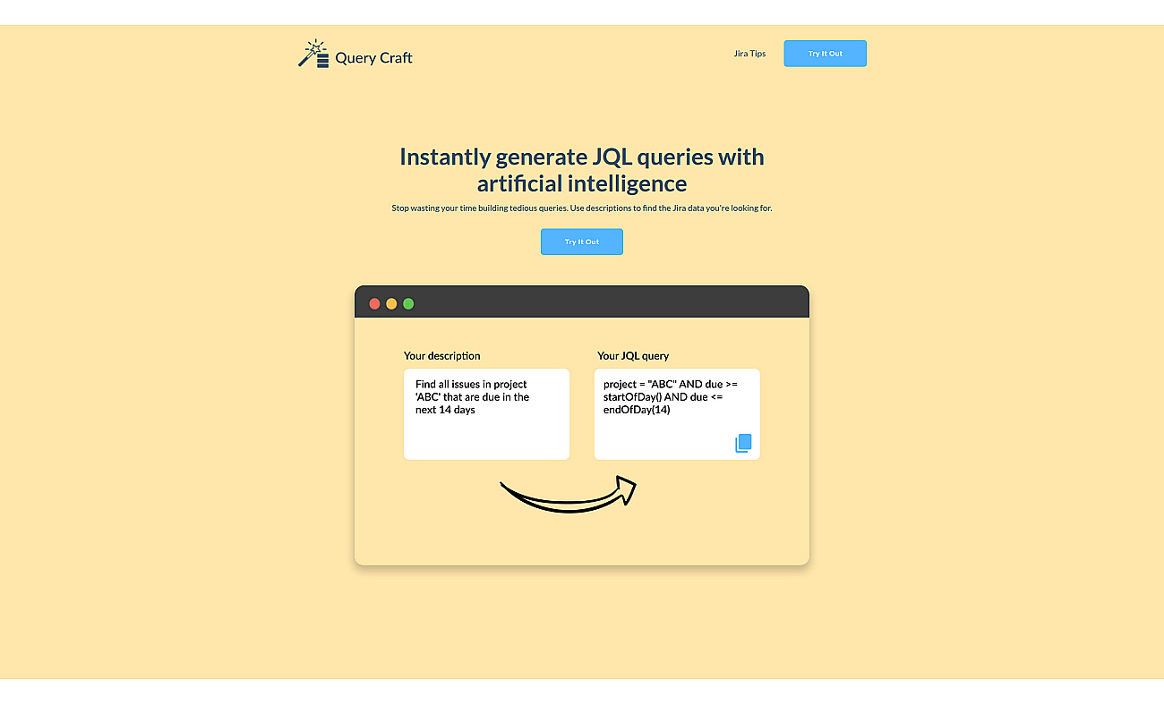 Query craft screenshot