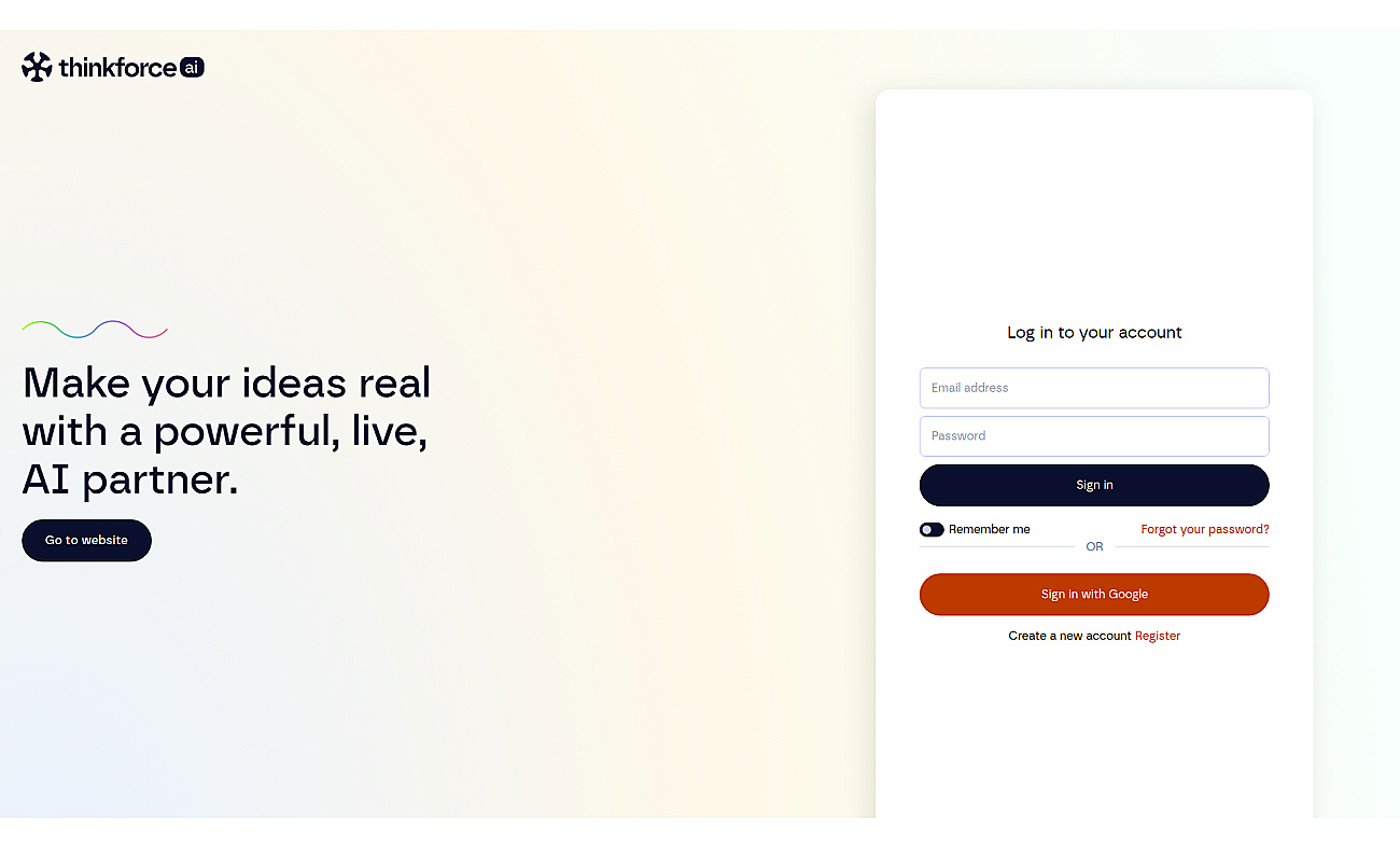 Thinkforce screenshot