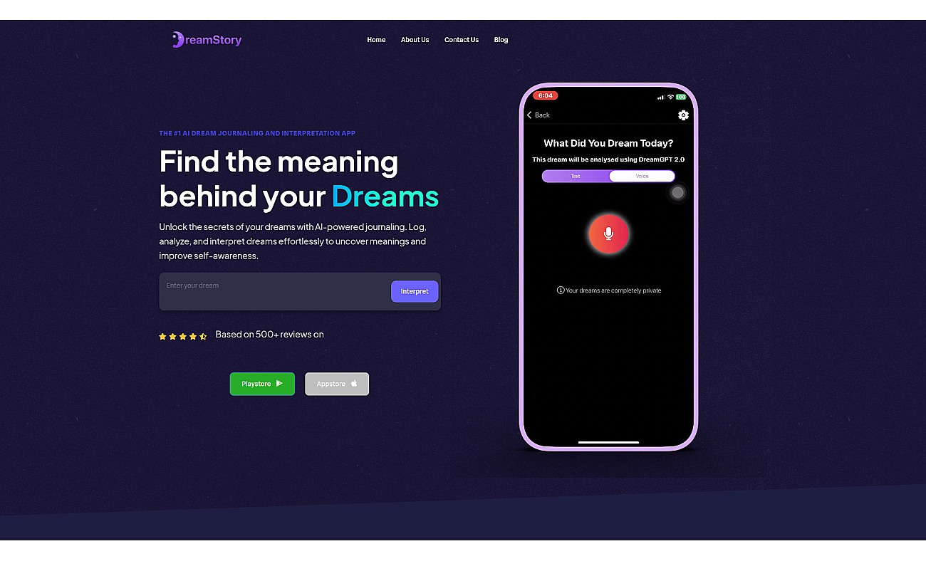 DreamStory screenshot