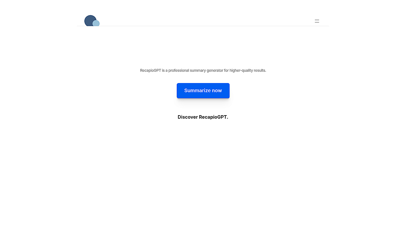 RecapioGPT screenshot