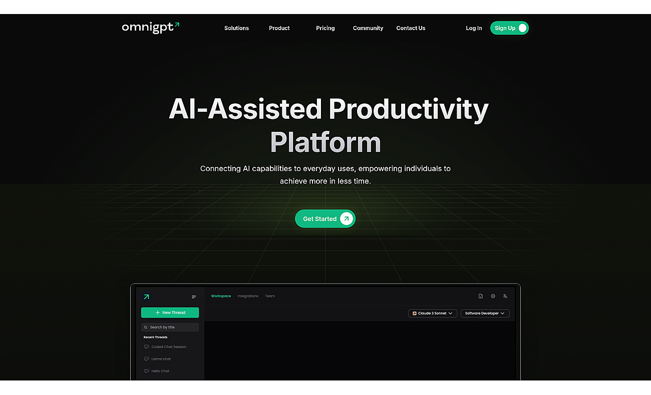 Omnigpt screenshot
