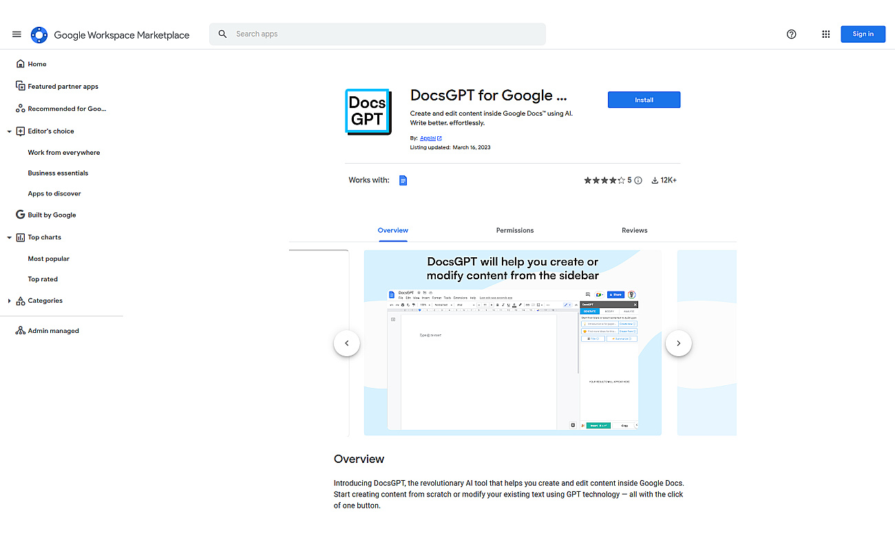 Docs GPT by Applai screenshot