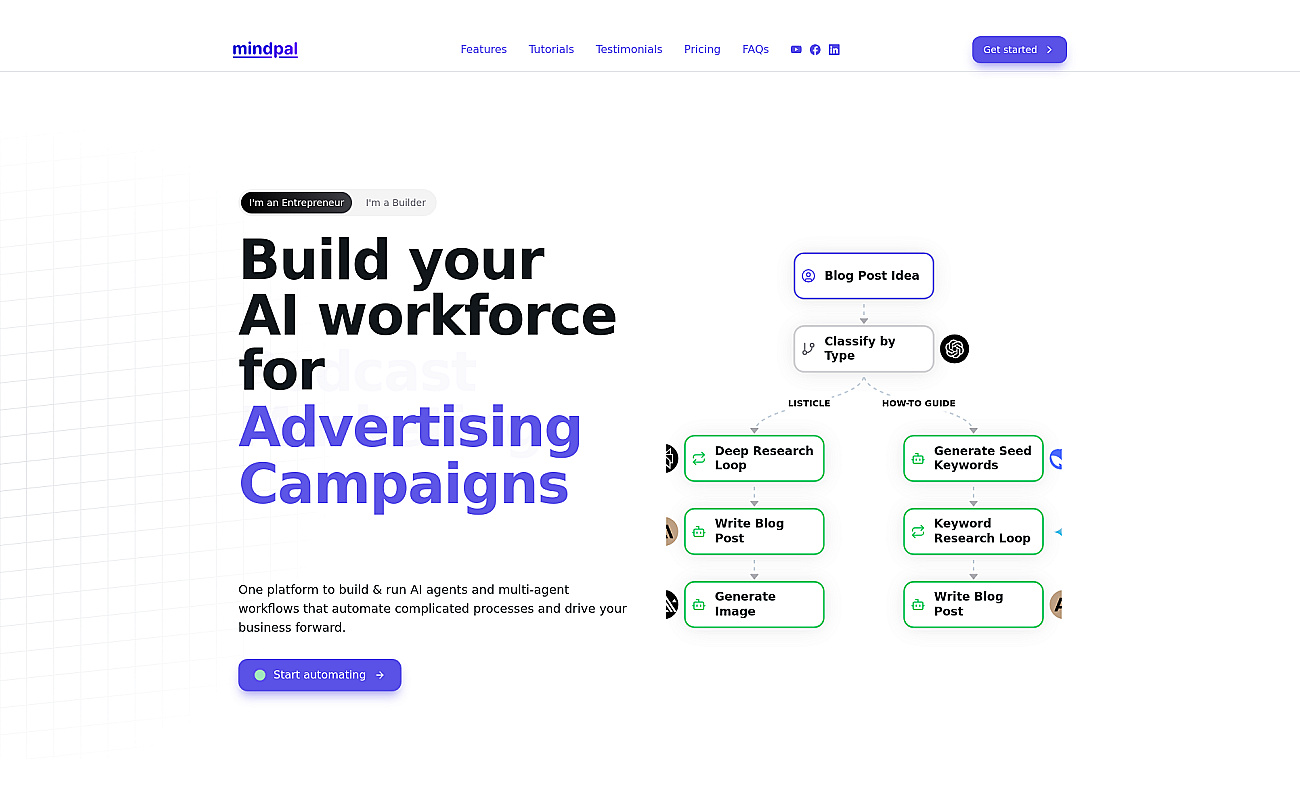 MindPal.io screenshot