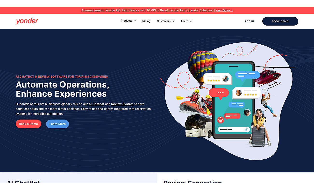 Yonderhq.com screenshot