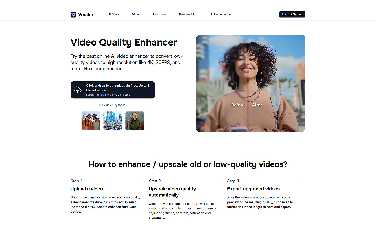 Vmake Video Enhancer screenshot