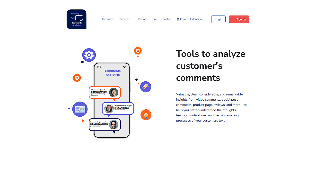 Comments Analytics screenshot