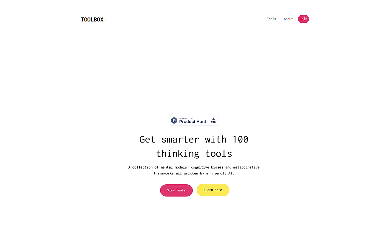Thinking Toolbox screenshot