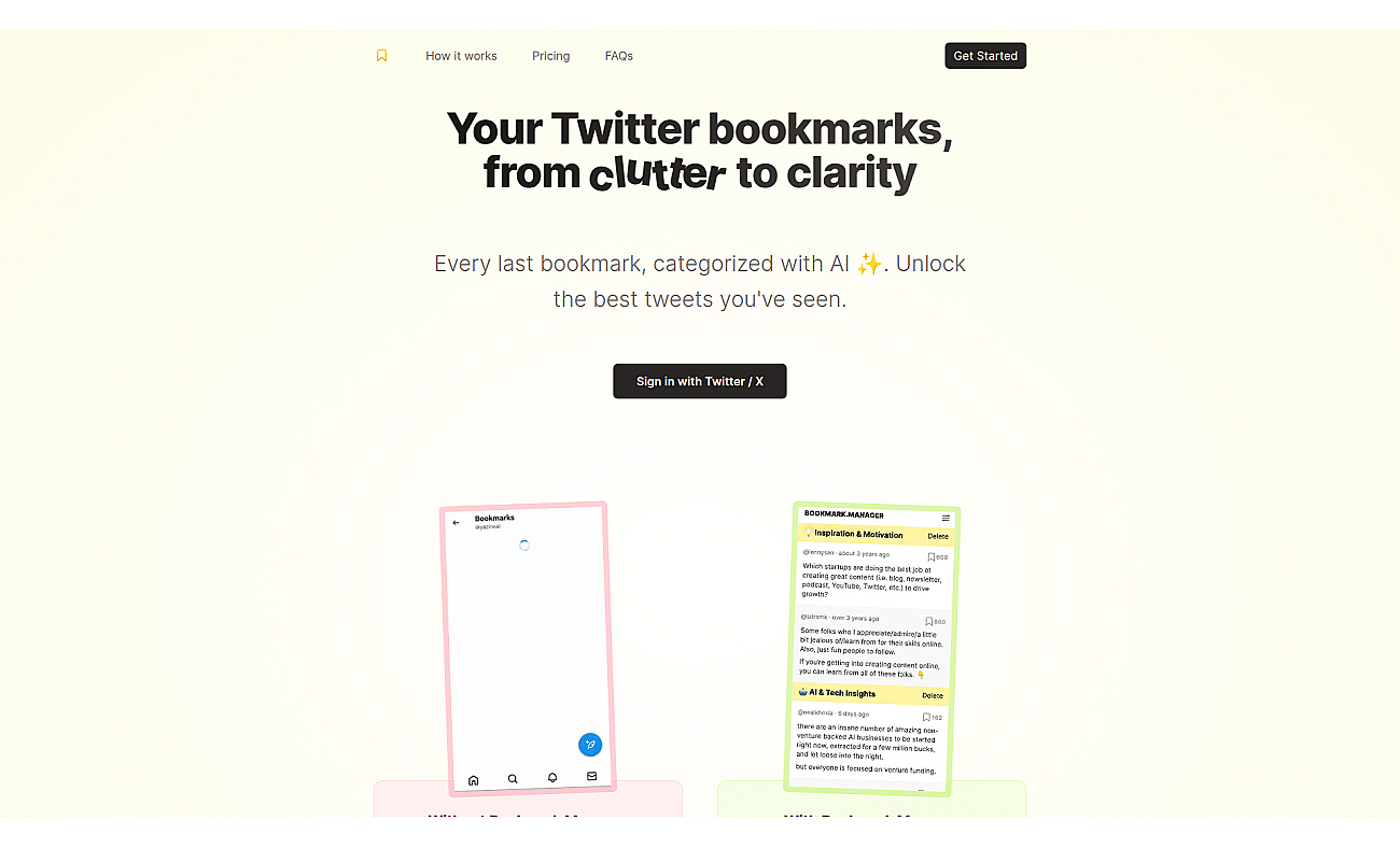 TwitterBookmarks screenshot