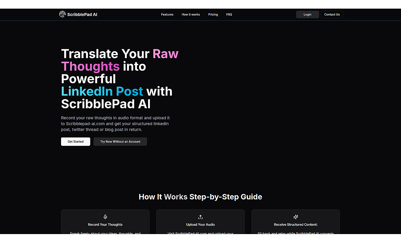 ScribblePad AI screenshot