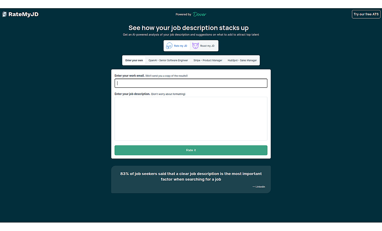 RateMyJD by Dover screenshot