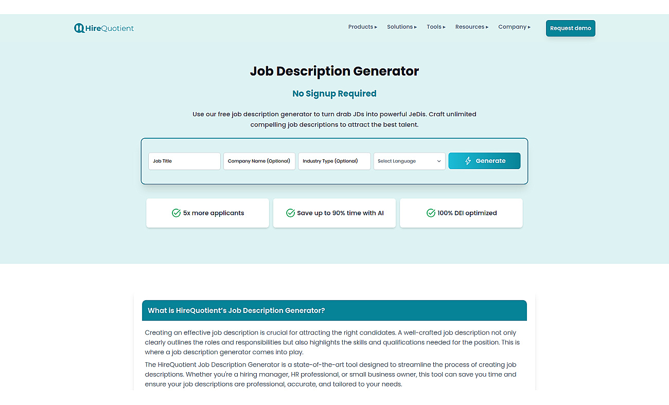 JD Generator screenshot