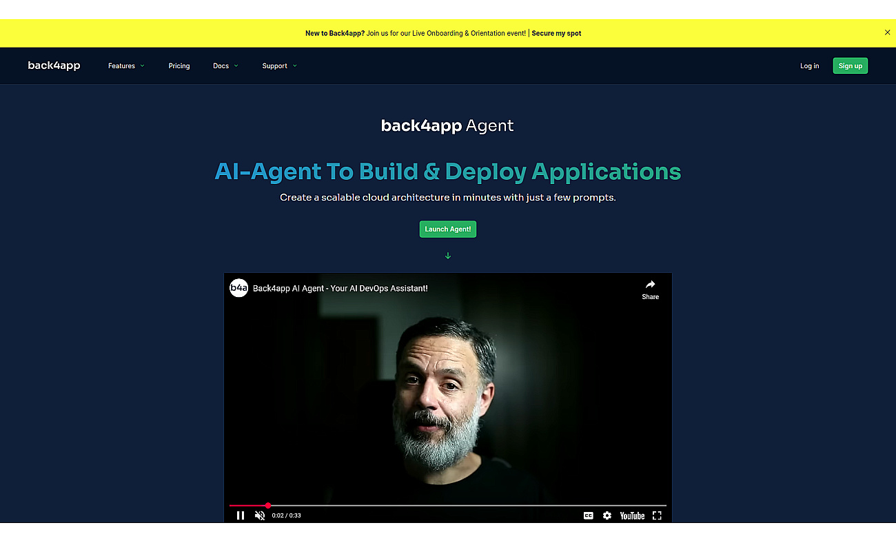Back4app Agent screenshot