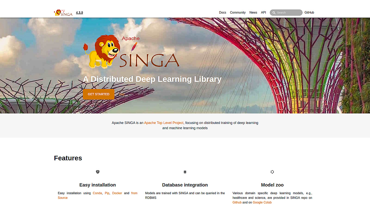 Apache SINGA screenshot