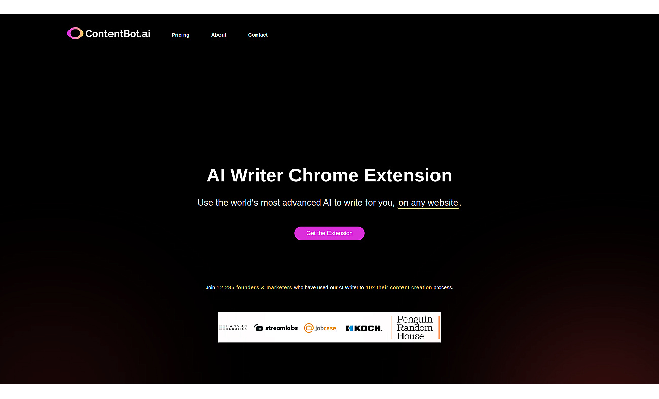 AI Writer Chrome Extension screenshot