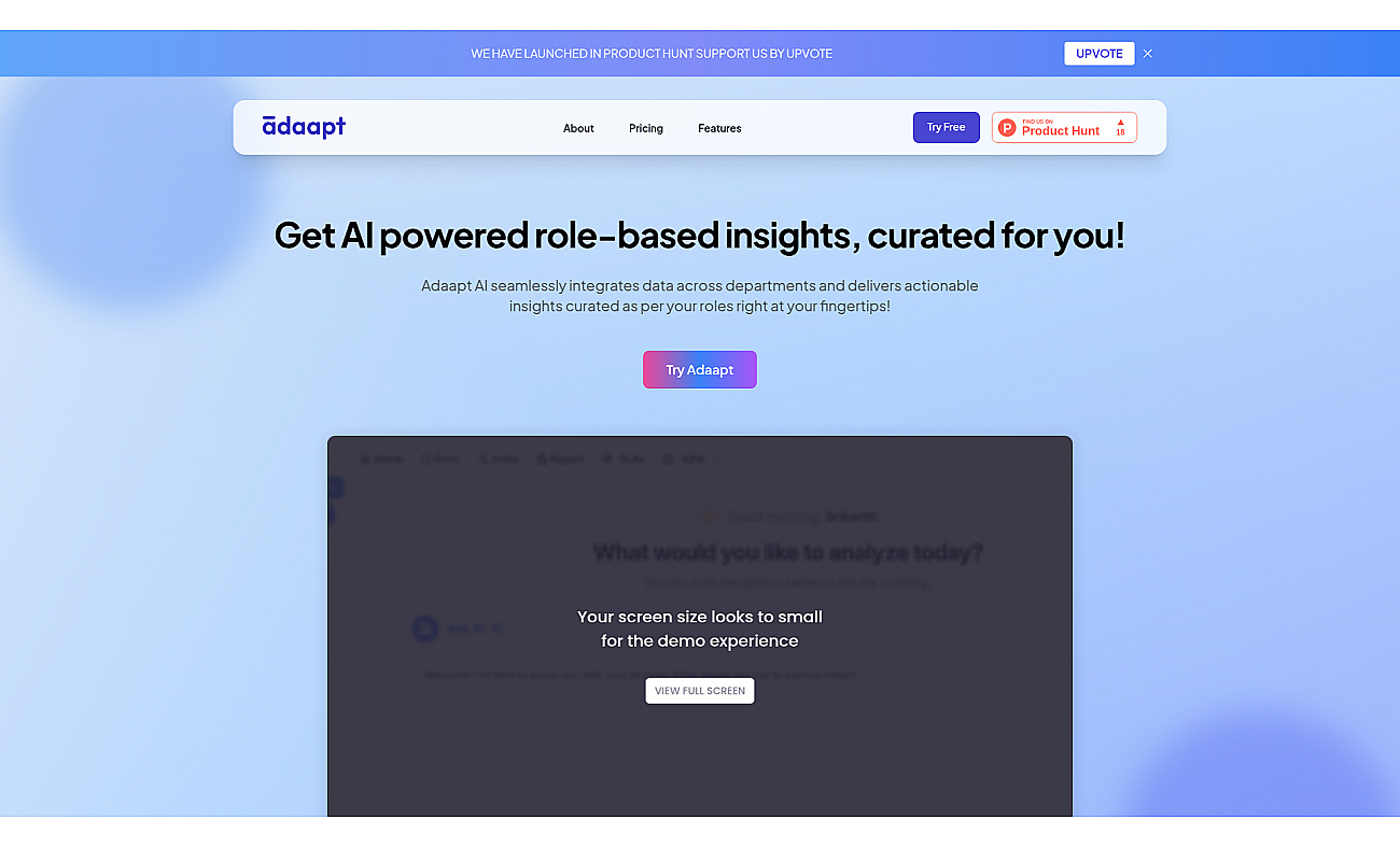 Adaapt screenshot
