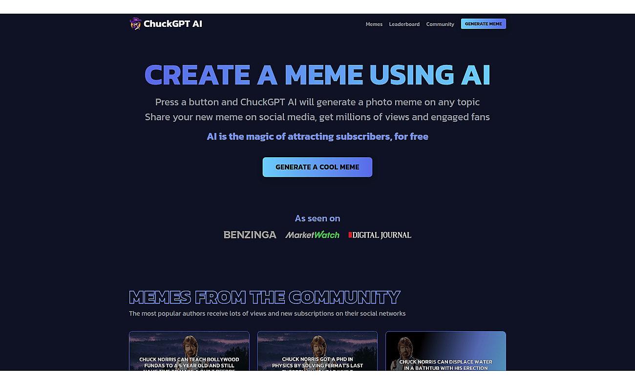 ChuckGPT AI screenshot