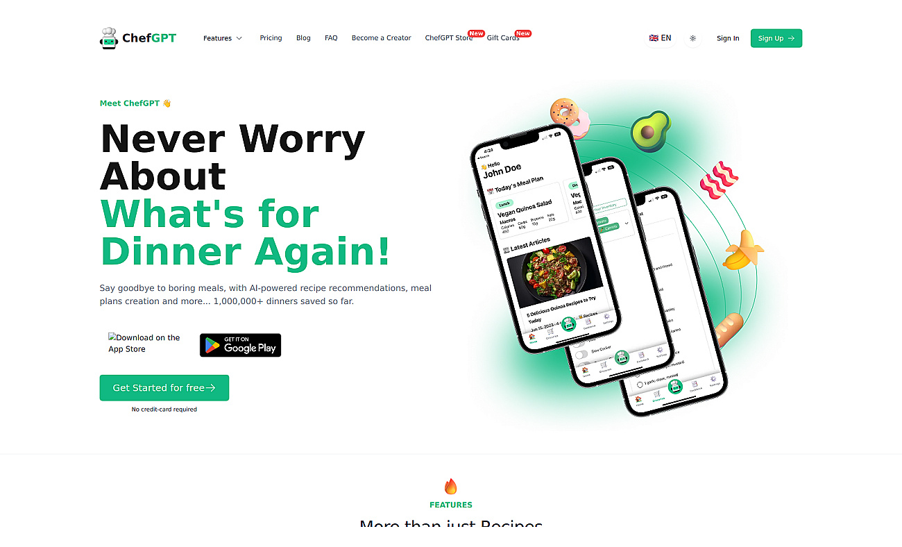 ChefGPT screenshot
