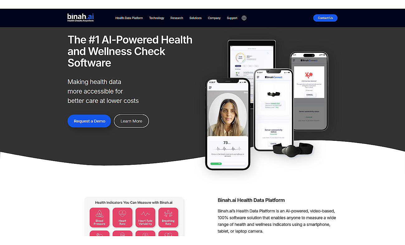 binah.ai screenshot