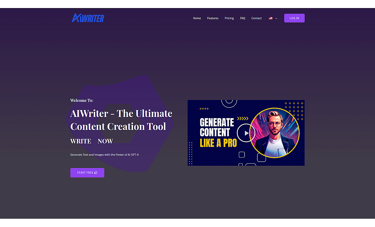 AIwriter screenshot