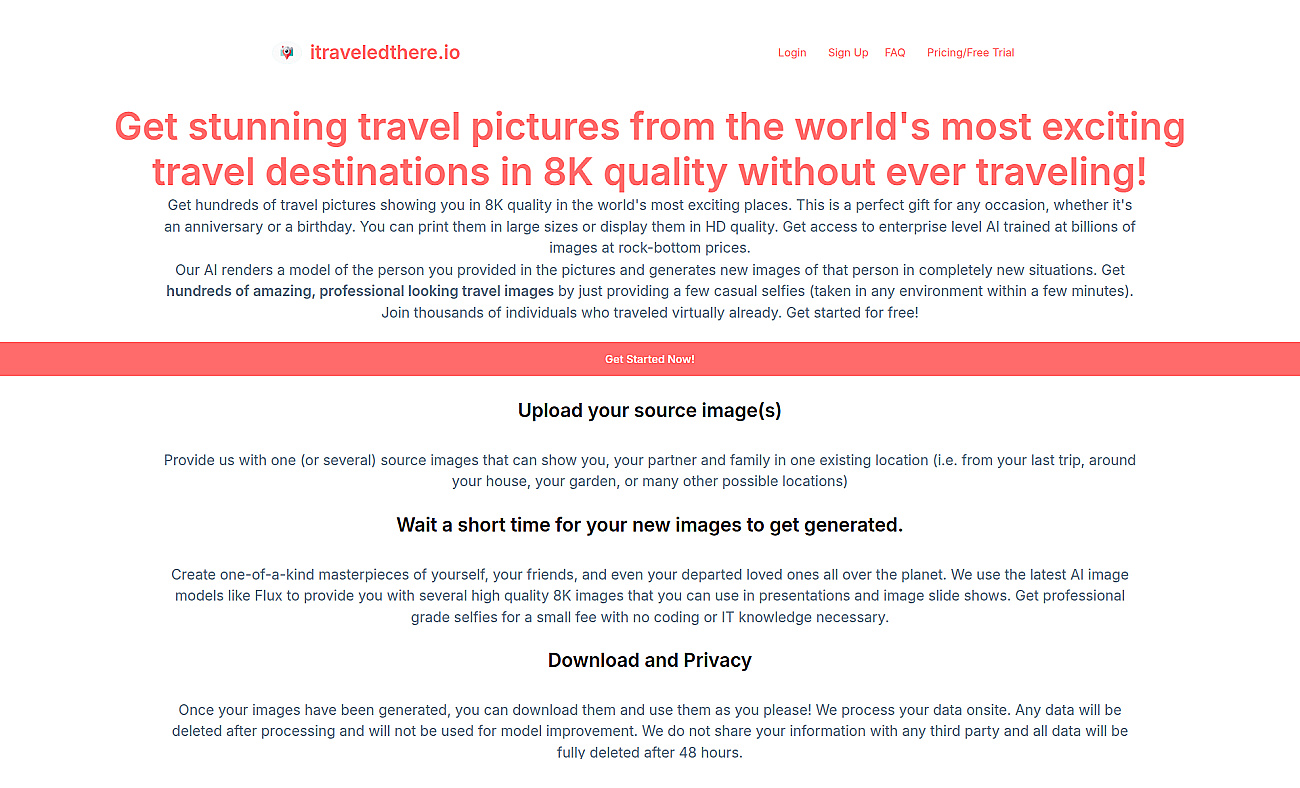 Itraveledthere screenshot