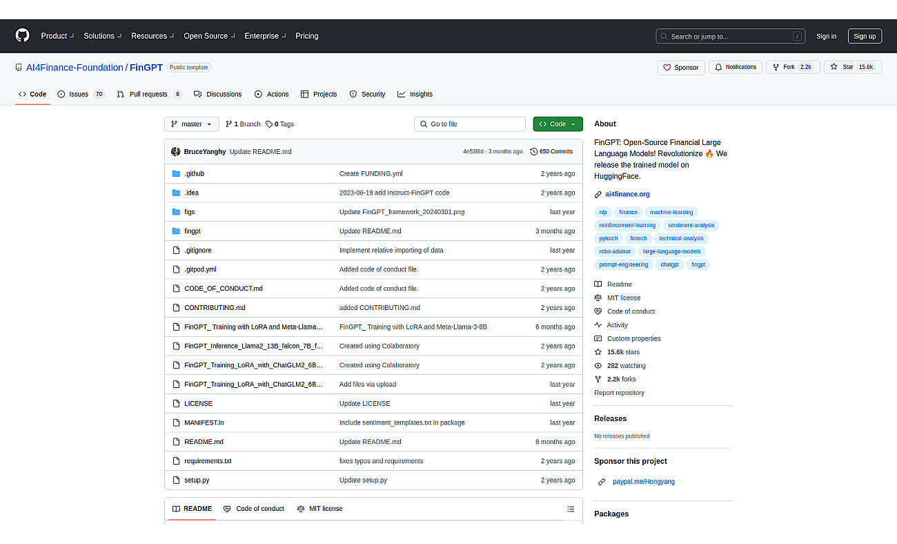 FinGPT screenshot