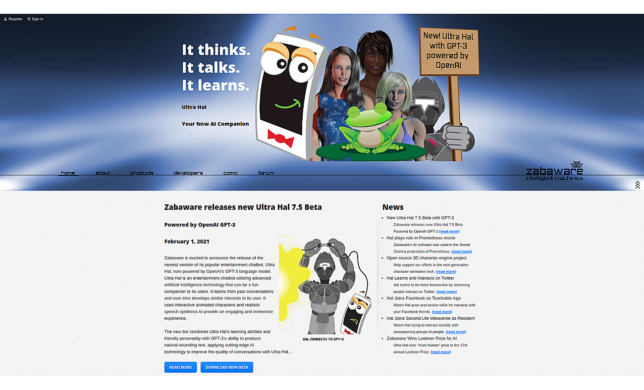 Zabaware screenshot