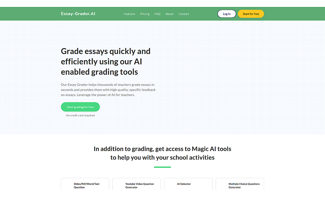 Essay-Grader.ai screenshot