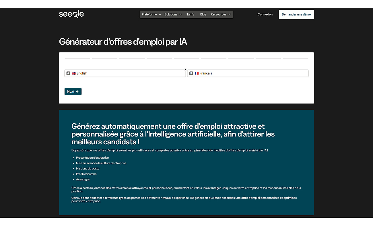 Seeqle screenshot