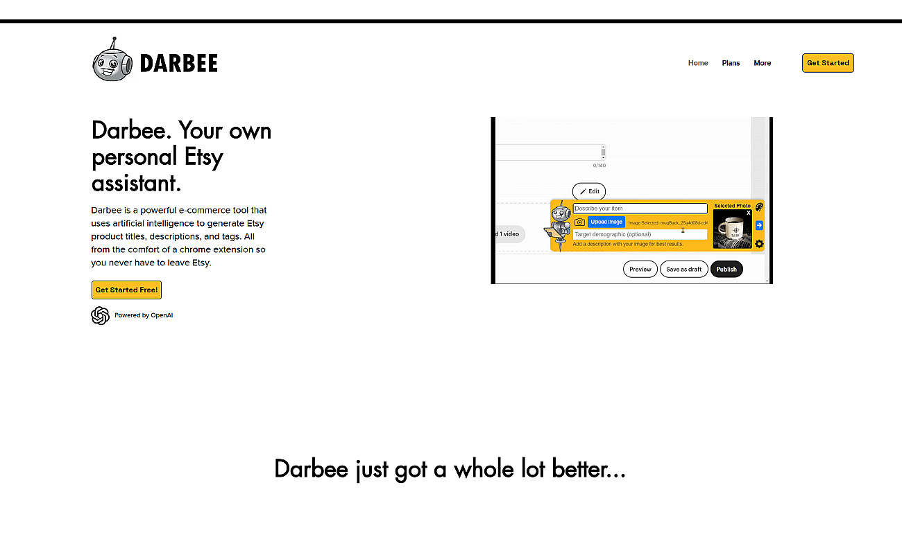 Darbee.io screenshot