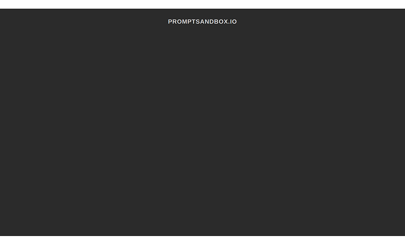 PromptSandbox screenshot