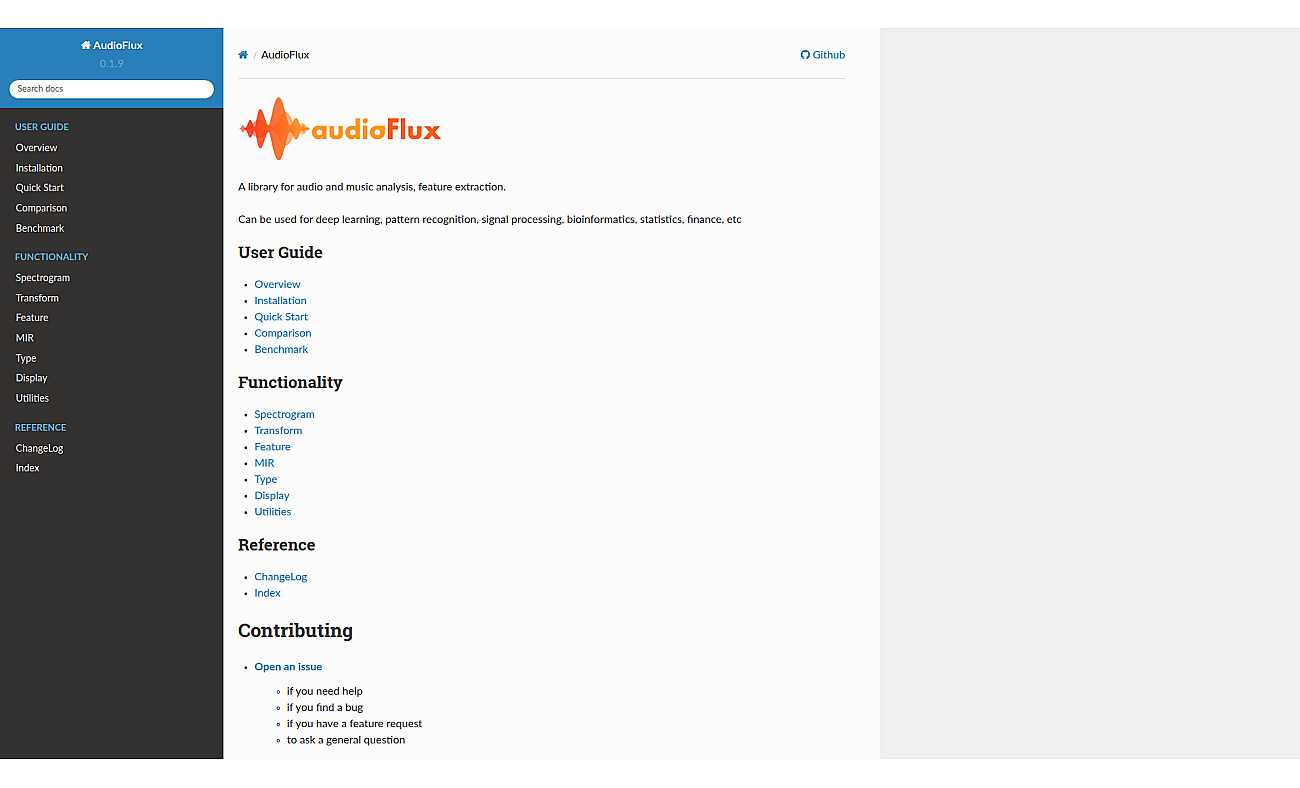 audioFlux screenshot