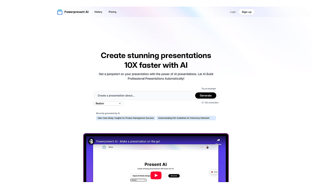 Powerpresent AI screenshot