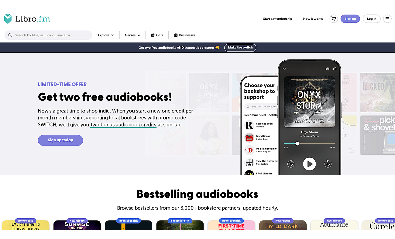 Libro.fm screenshot