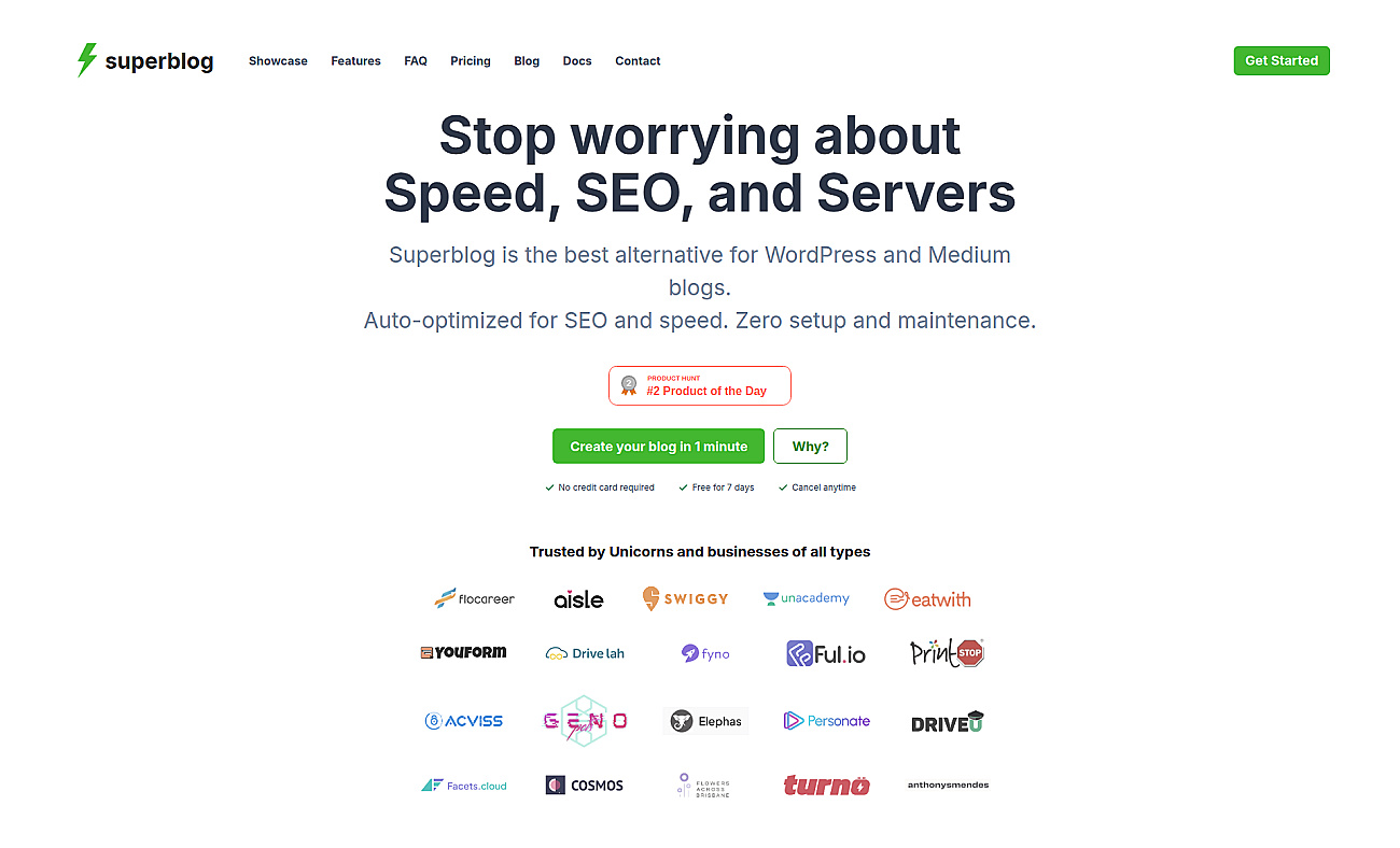 Superblog screenshot