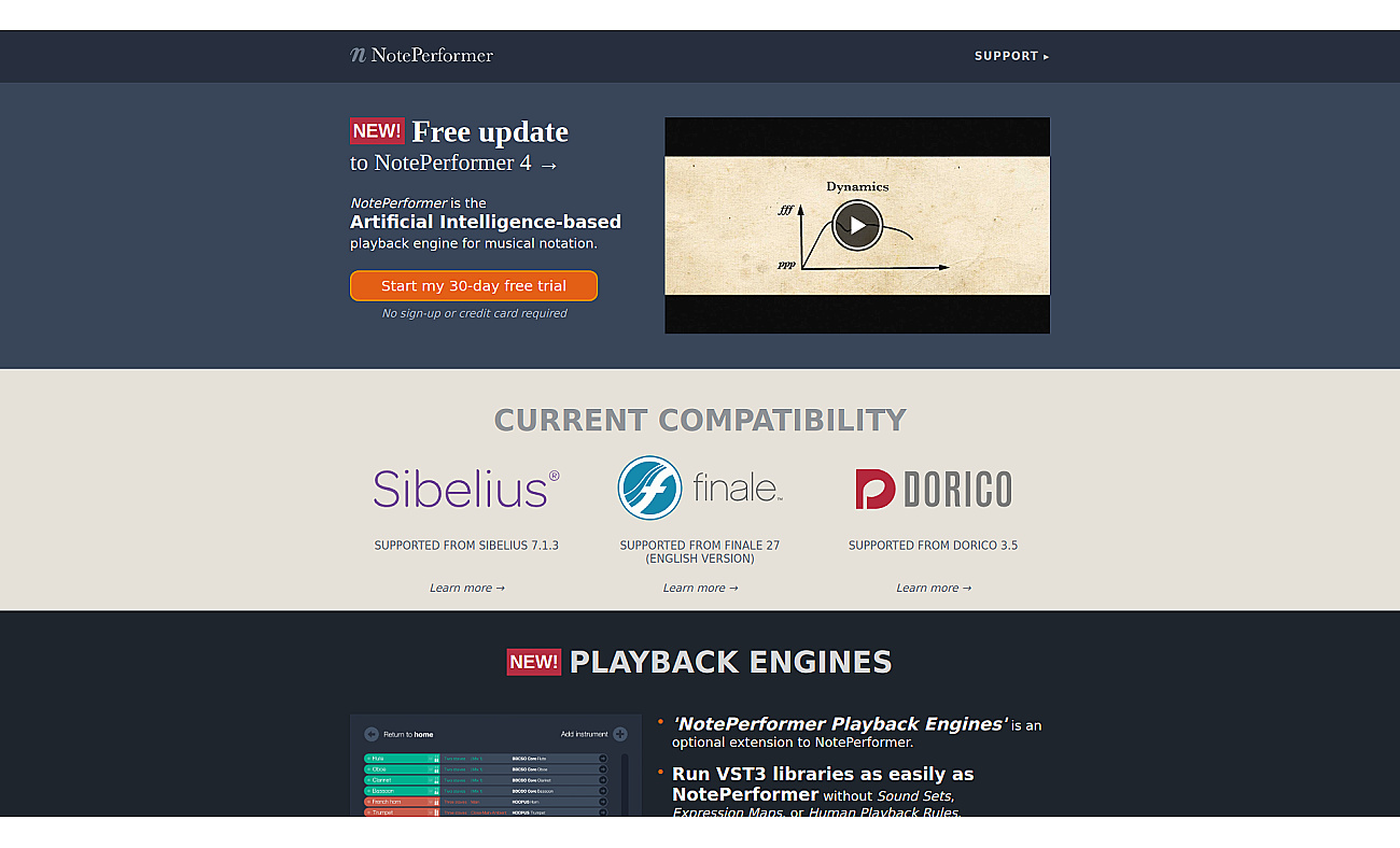 noteperformer.com screenshot