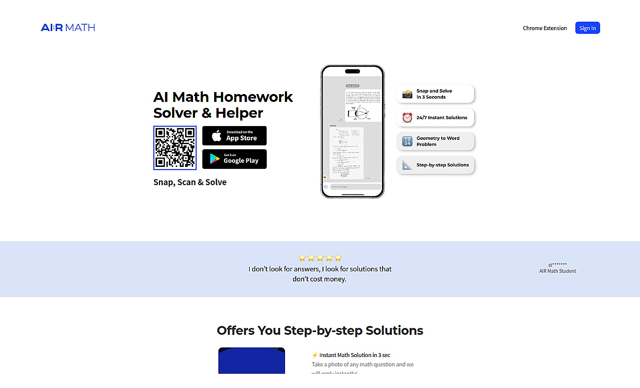AI:R MATH screenshot