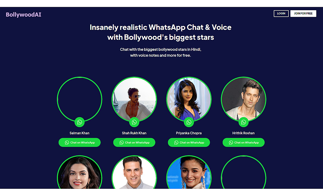 BollywoodAI screenshot