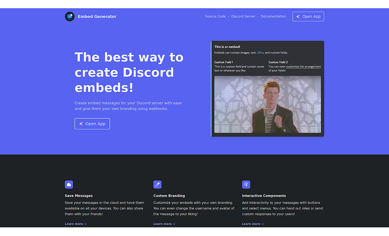 Embed Generator screenshot
