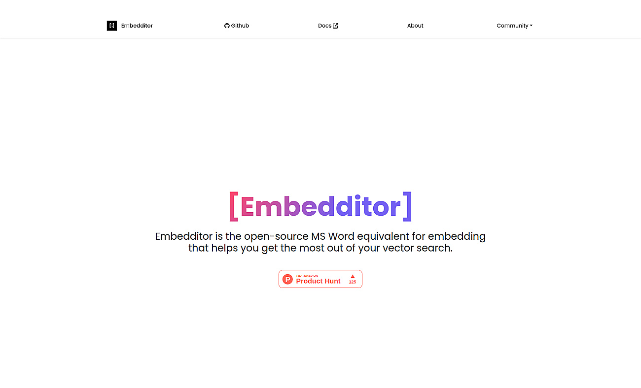Embedditor screenshot