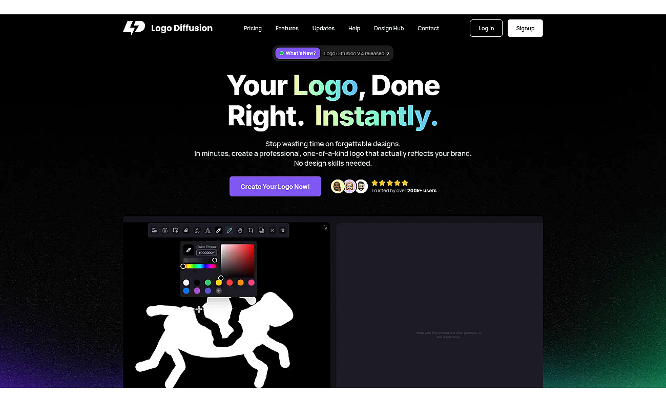 Logodiffusion screenshot
