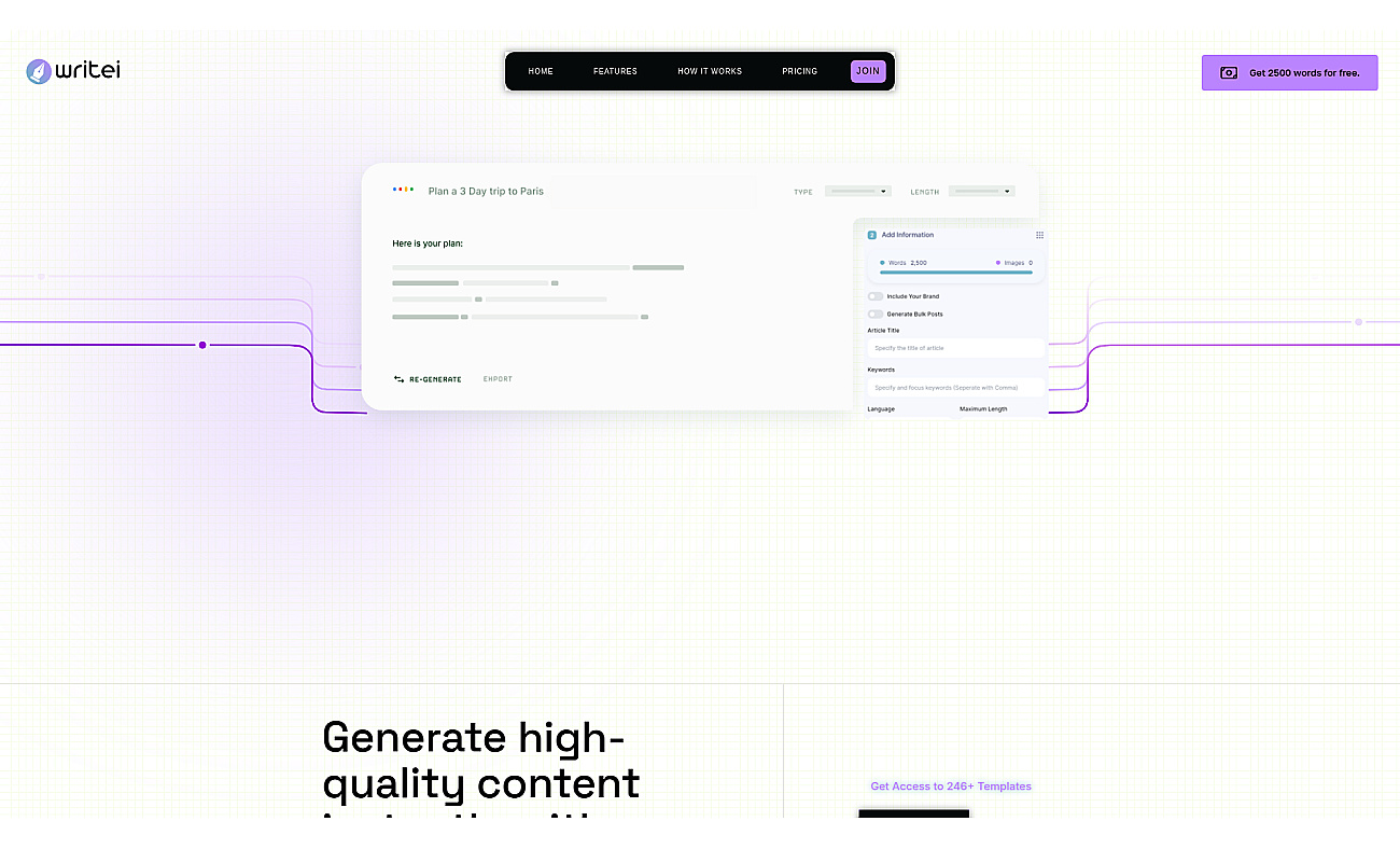 Writei screenshot