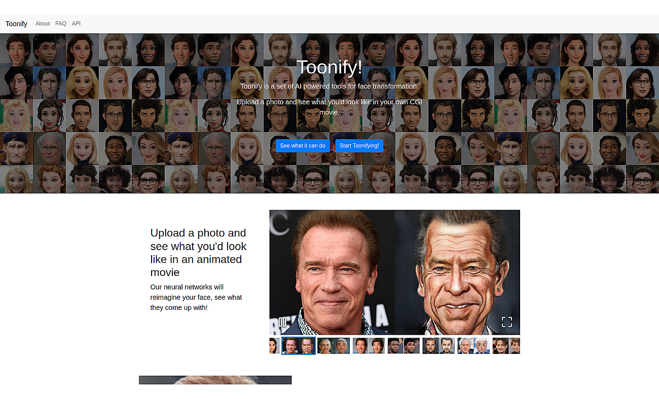Toonify screenshot