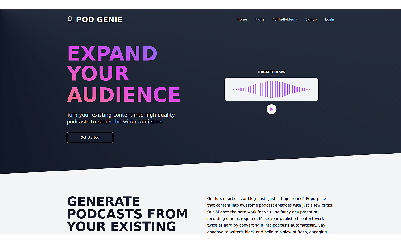 Pod Genie screenshot