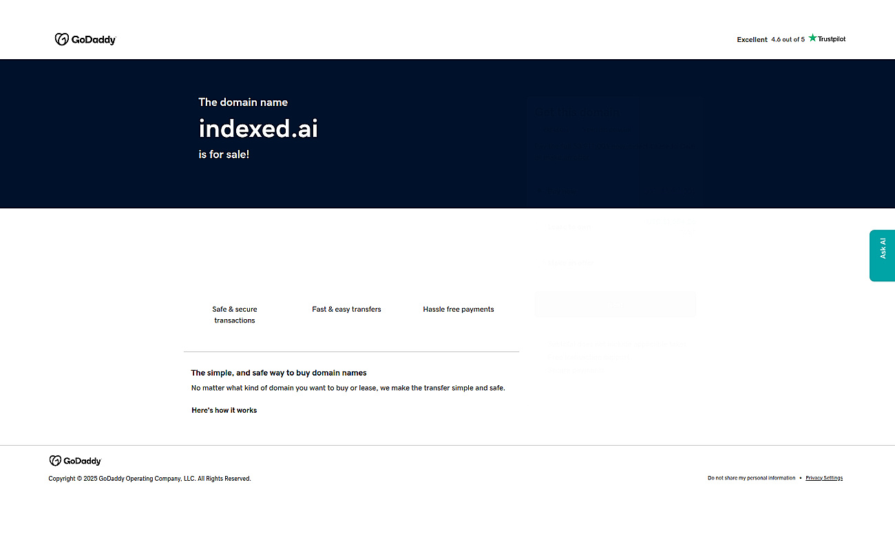 Indexed screenshot