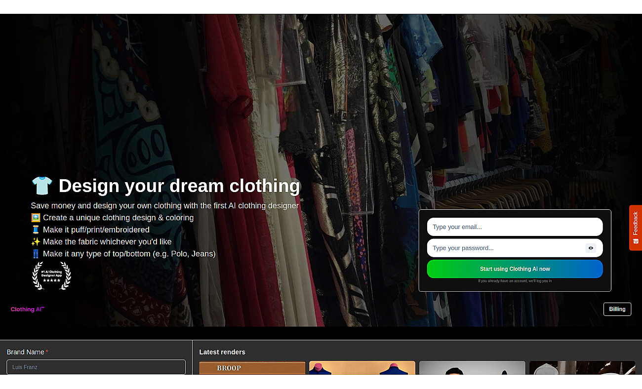 ClothingAI screenshot