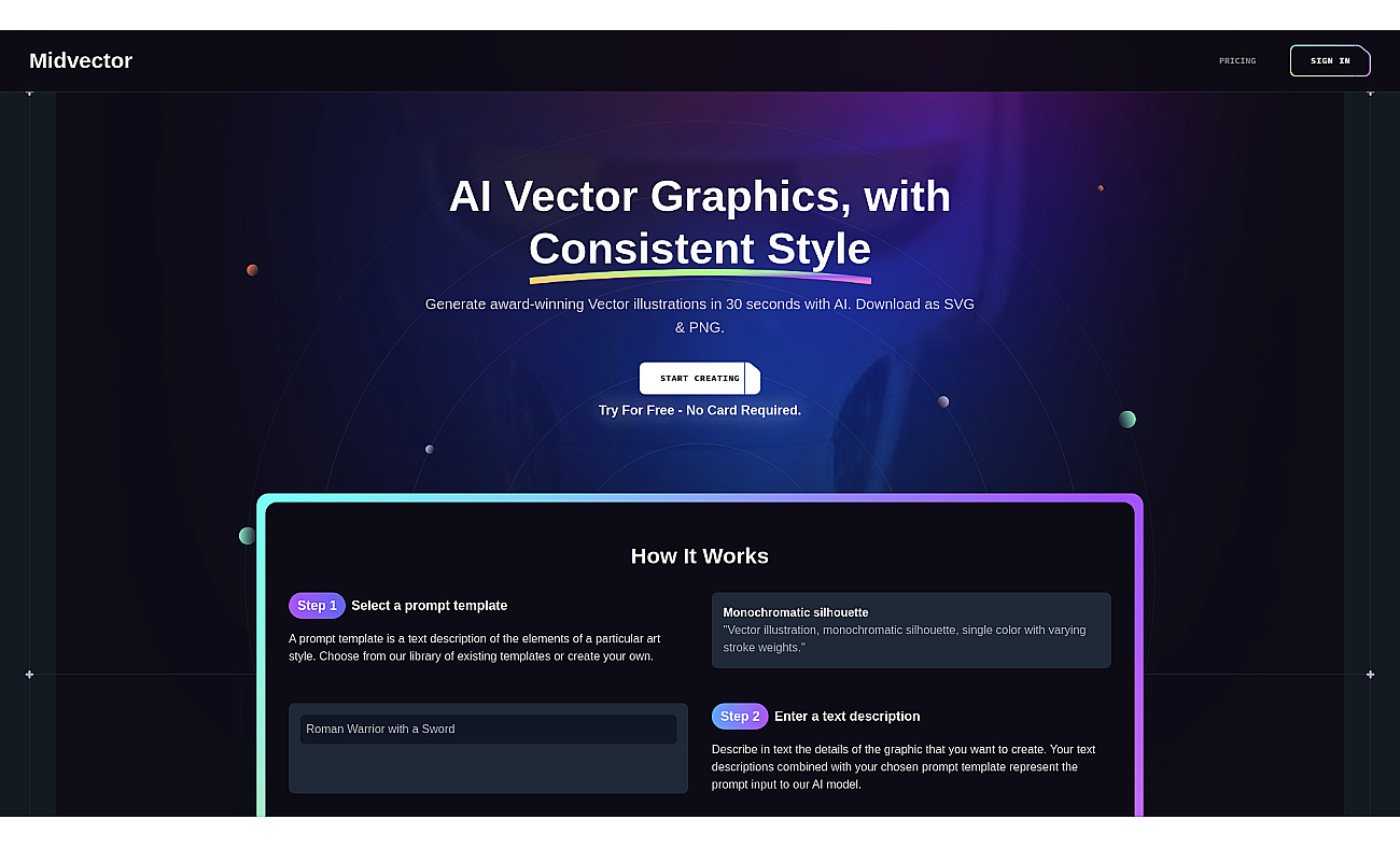 MidVector screenshot