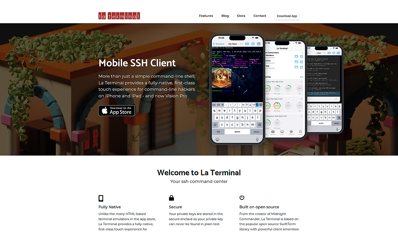 La Terminal screenshot