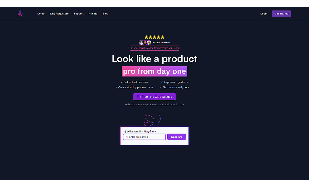 Requstory screenshot