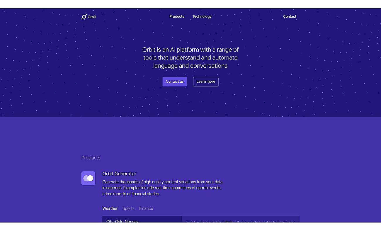 Orbit screenshot